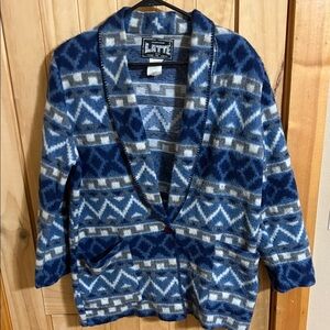 LATTE Authentic Design Women's Blue Patterned Jacket